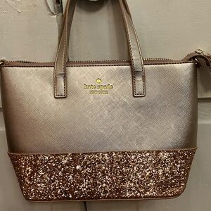 kate spade Rose Gold Glitter Two-Tone Tote